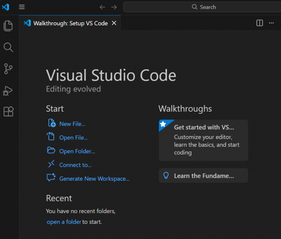 VSCode にようこそ